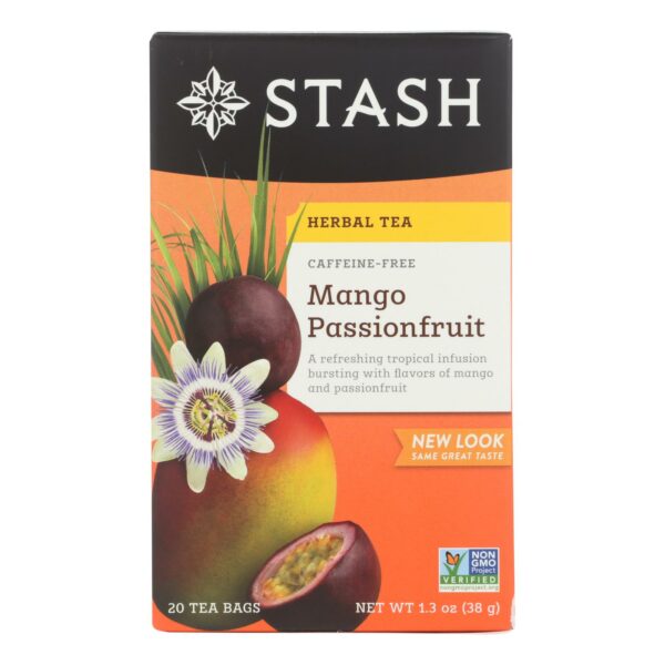 Mango Passionfruit Herbal Tea Caffeine Free 20 Tea Bags