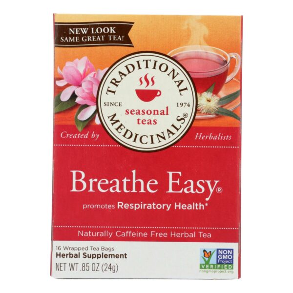 Breathe Easy Caffeine Free Herbal Tea 16 Tea Bags