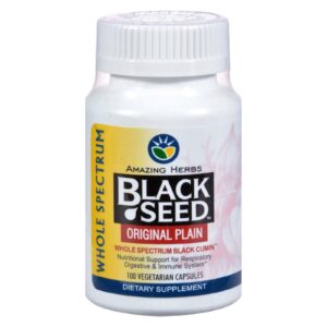 Amazing Herbs Black Seed Original Plain 100 Vegecaps