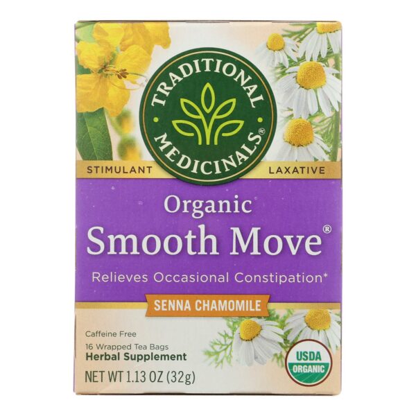 Organic Smooth Move Chamomile Herbal Tea 16 Tea Bags
