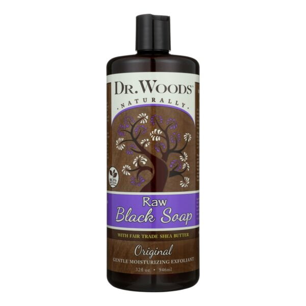 Raw Black Soap with Fair Trade Shea Butte