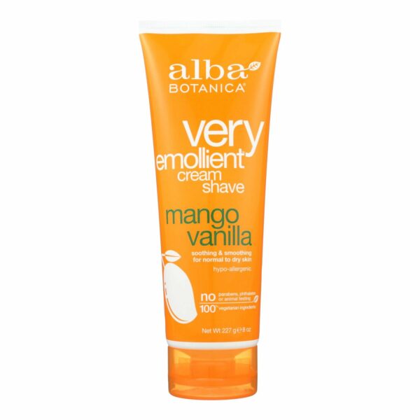 alba botanica very emollient cream shave mango vanilla