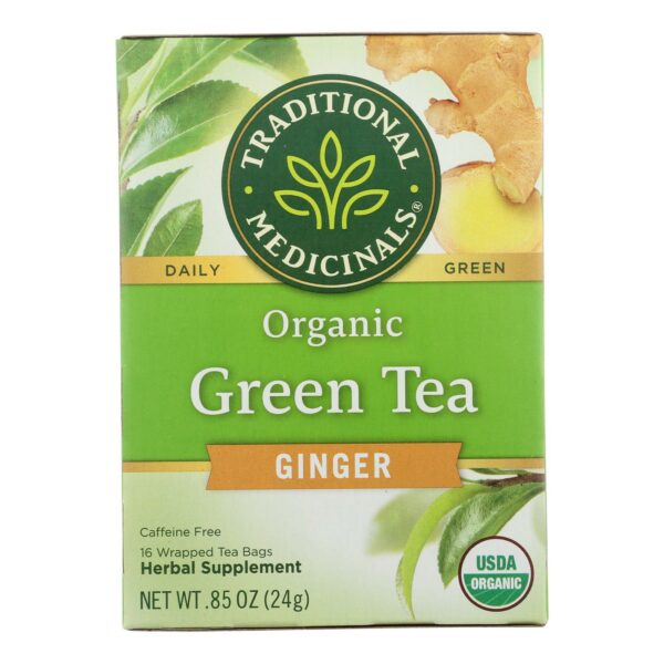 Organic Green Tea Ginger 16 tea bags