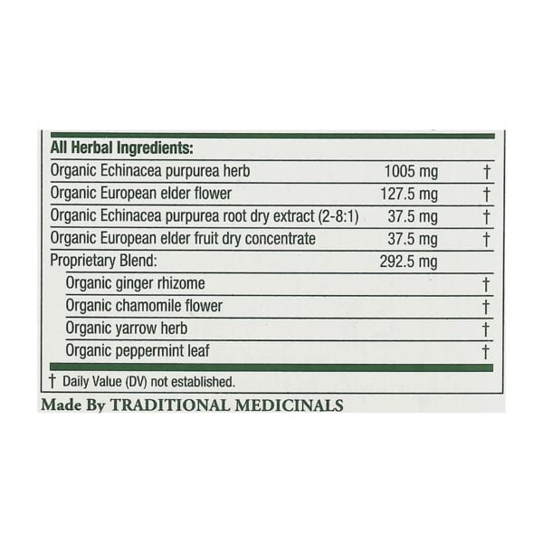 Organic Echinacea Plus Elderberry Herbal Tea 16 tea bags
