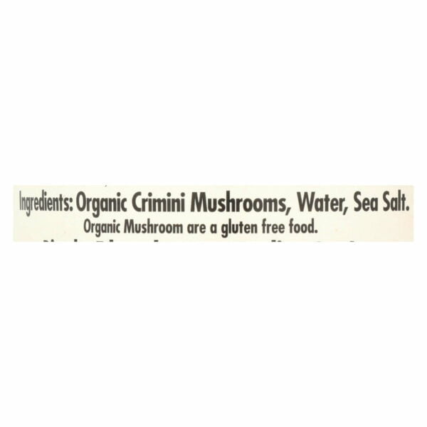 Organic Mushrooms Crimini Slices
