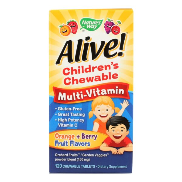 Orange & Berry Alive Kids Chewable Multivitamin