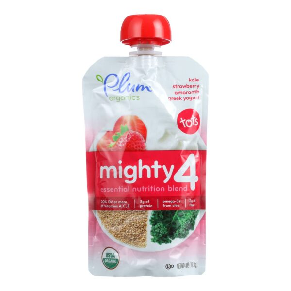 Mighty 4 Essential Nutrition Blend Kale Strawberry Amaranth Greek Yogurt
