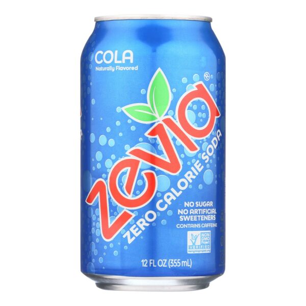 All Natural Zero Calorie Soda Cola 6-12 fl oz