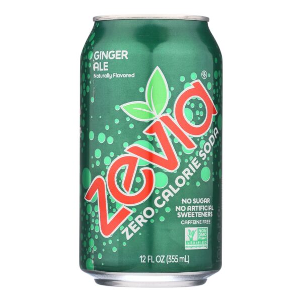 All Natural Zero Calorie Soda Ginger Ale 6-12 fl oz