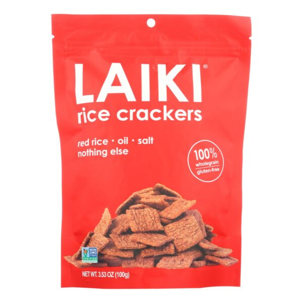 laiki red rice crackers