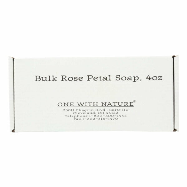 one with nature rose petal soap