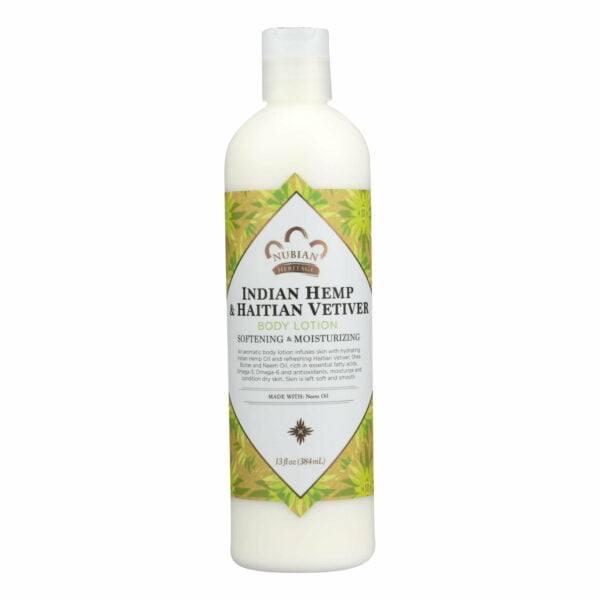 indian hemp and haitian vetiver body lotion
